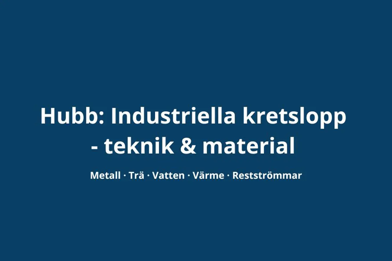 Från rest till resurs – Innovation Race