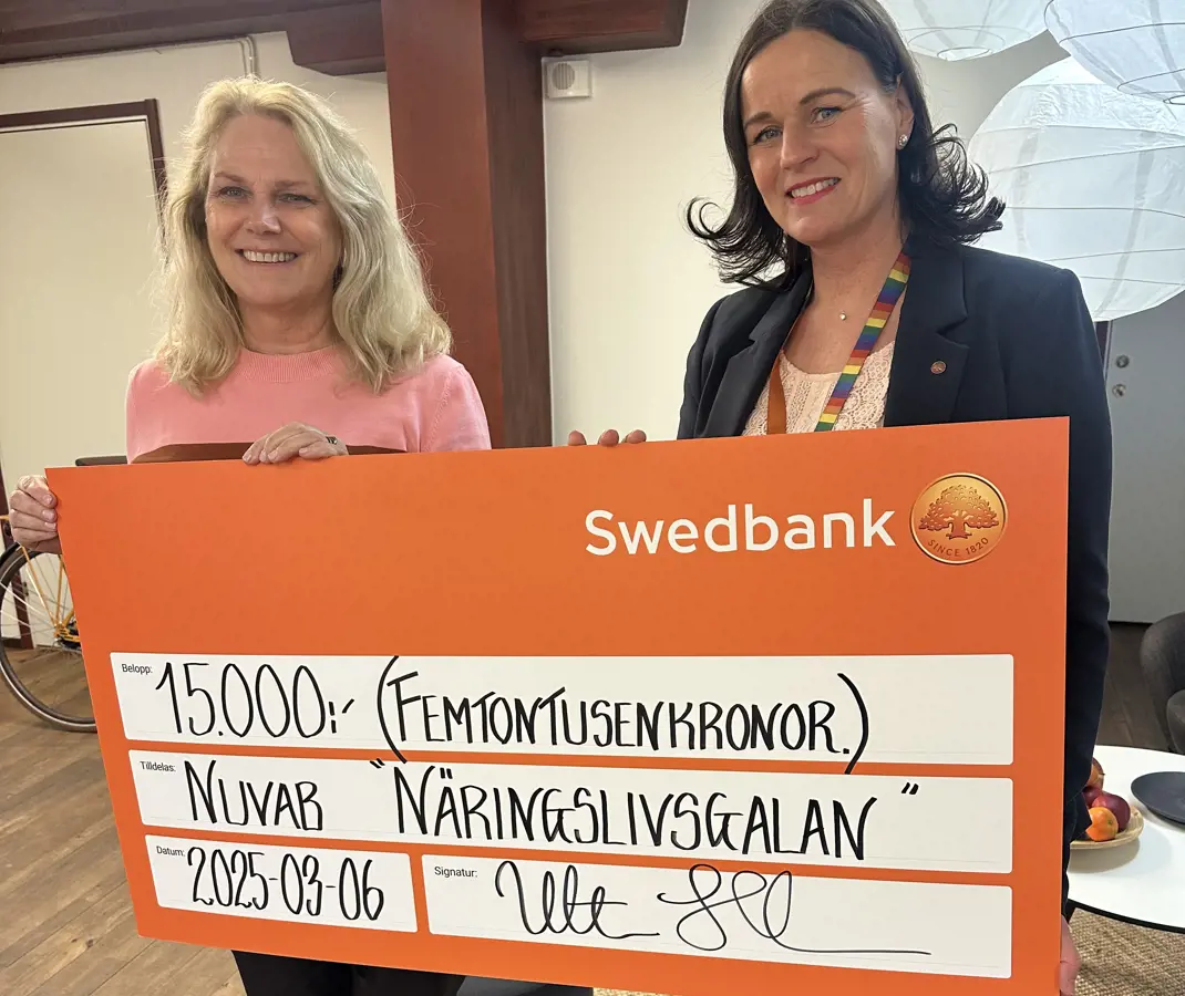 Swedbank är partners till Vetlanda Näringslivsgala 2025