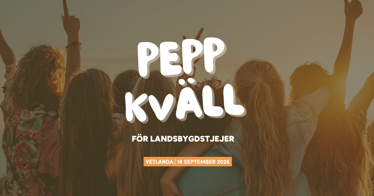 Peppkväll för landsbygdstjejer